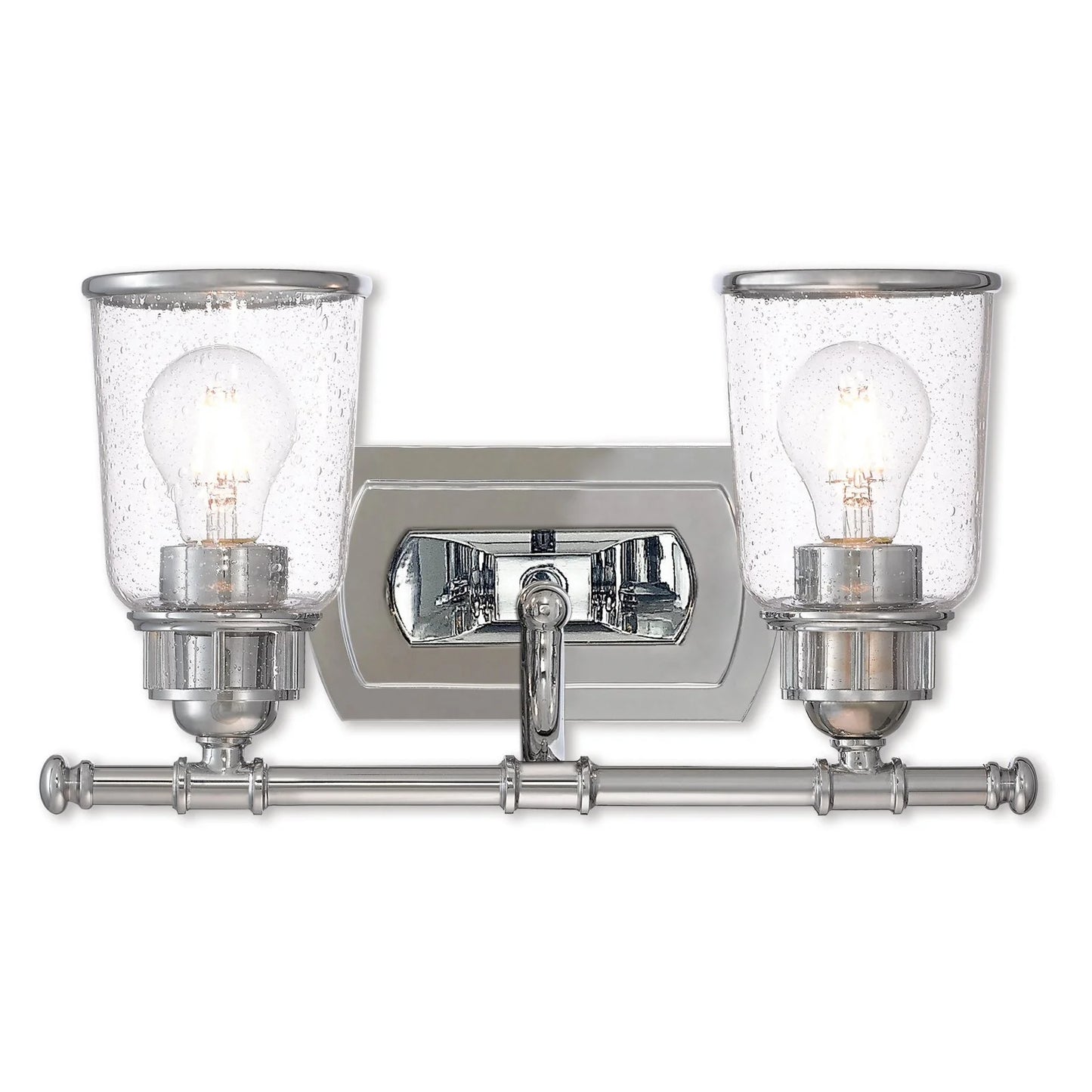Livex Lighting Lawrenceville 2 Light Bath Vanity Light in Polished Chrome