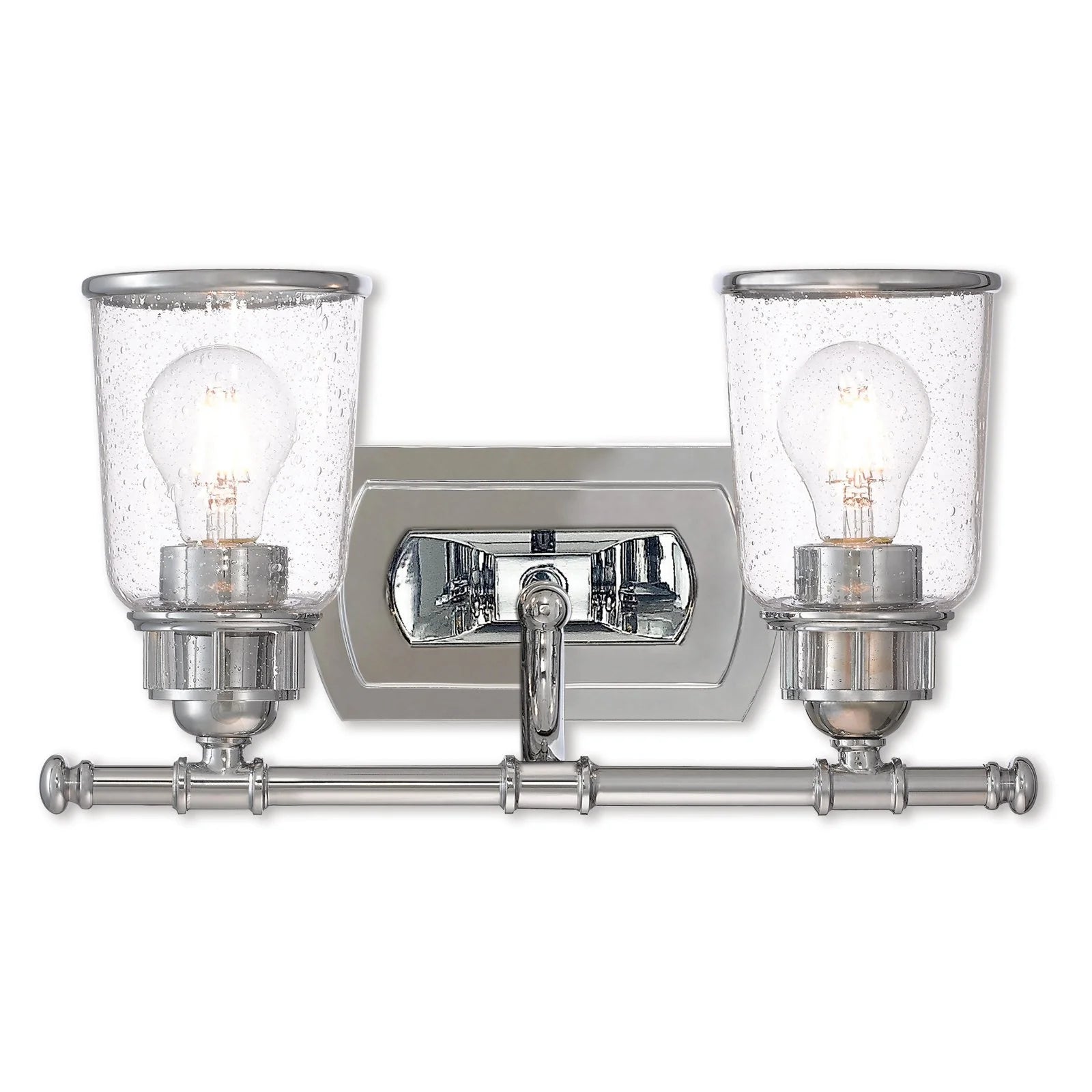 Livex Lighting Lawrenceville 2 Light Bath Vanity Light in Polished Chrome