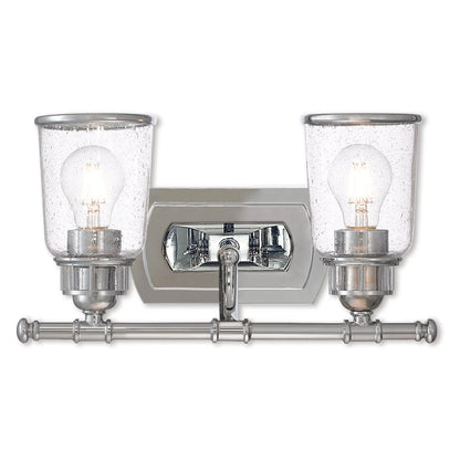 Livex Lighting Lawrenceville 2 Light Bath Vanity Light in Polished Chrome