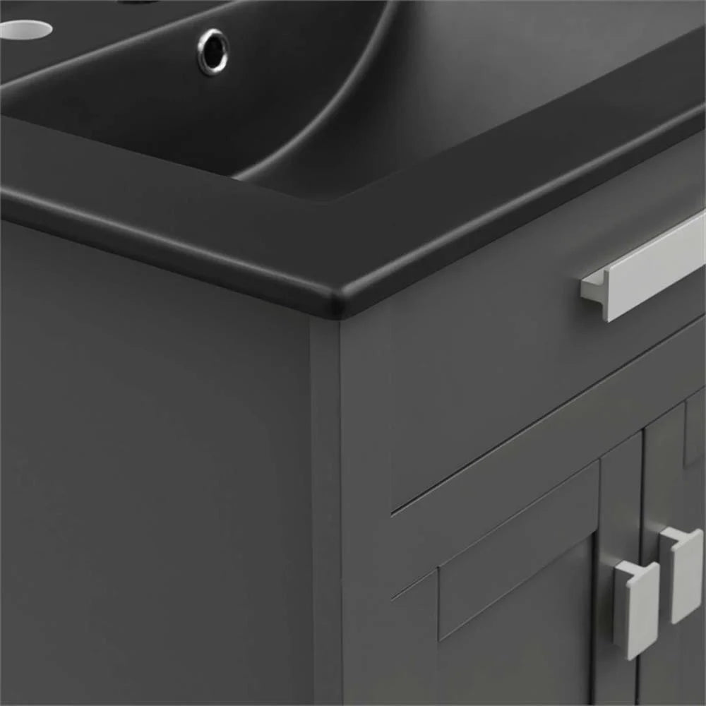 Modway Laguna 24" Bathroom Vanity in Gray Black
