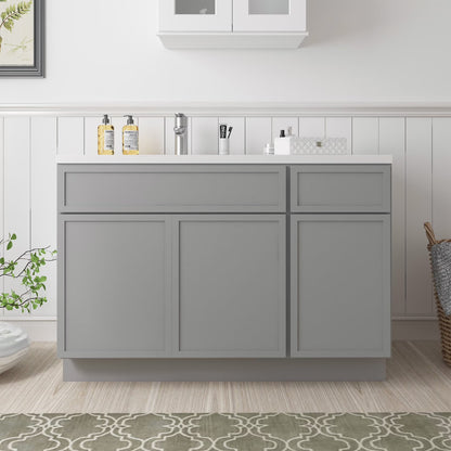 51" Freestanding Bathroom Vanity Cabinet without Top in Sea Green