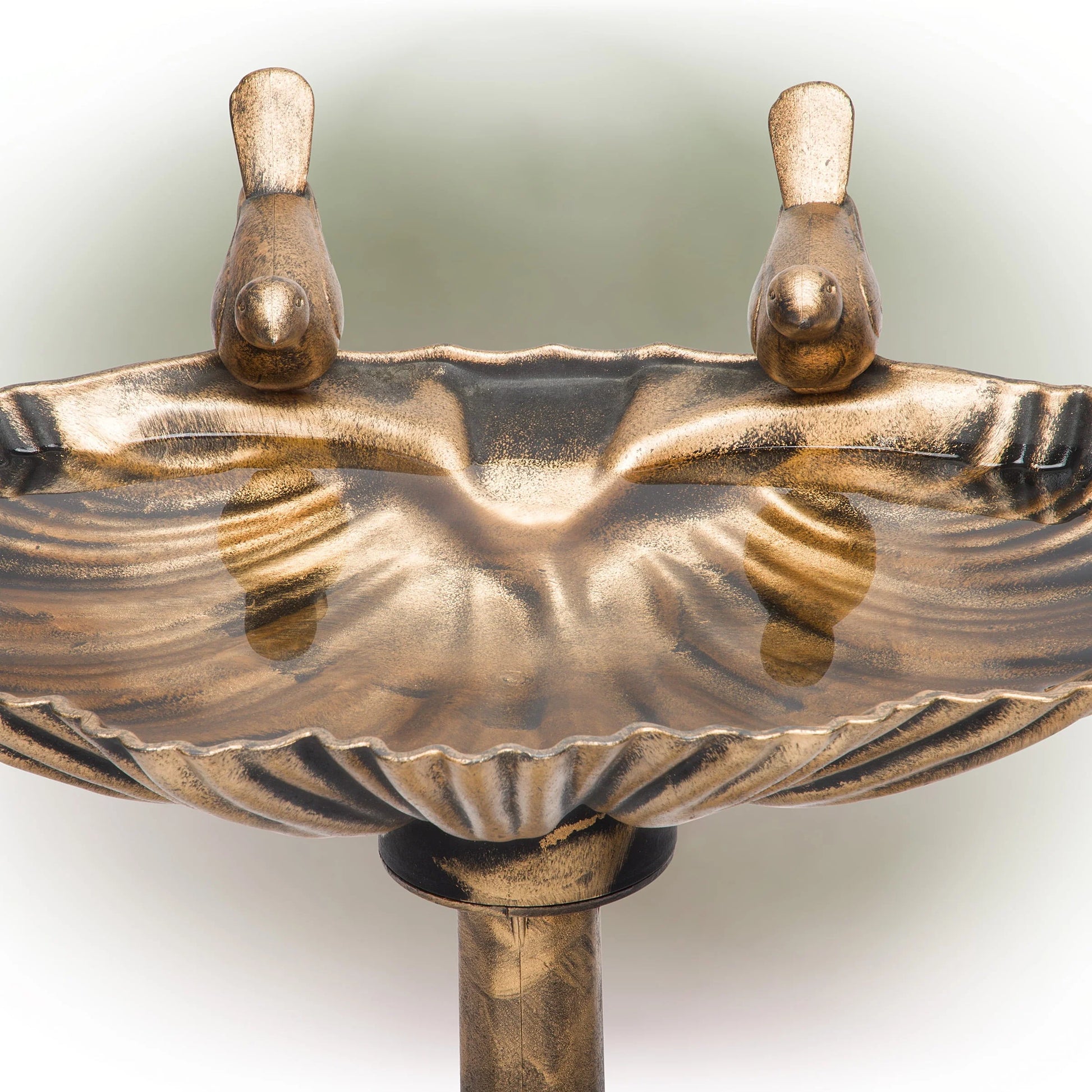 Alpine Corporation 32-inch Plastic Bird Bath, Bronze