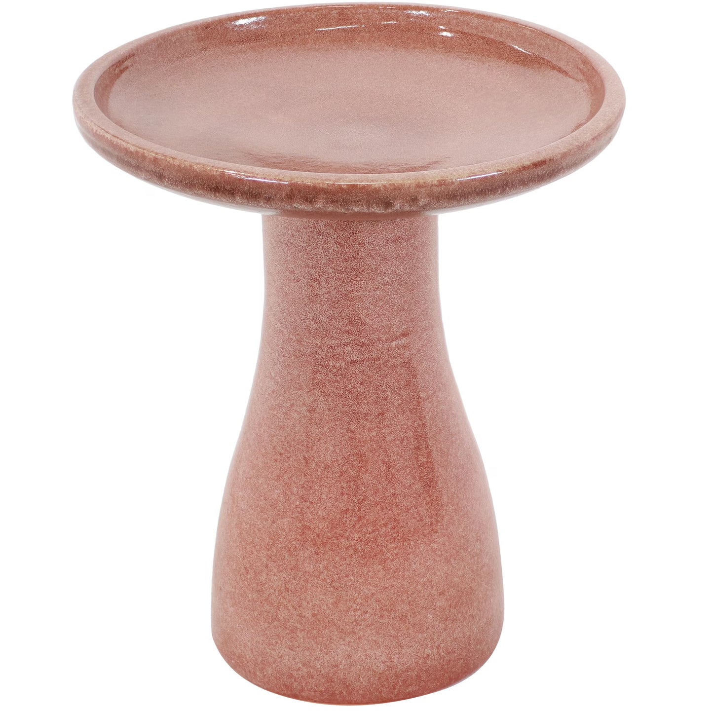 Sunnydaze Freestanding Ceramic Outdoor Bird Bath, Glazed, UV-Resistant Galaxy Blue Finish