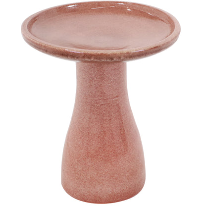 Sunnydaze Freestanding Ceramic Outdoor Bird Bath, Glazed, UV-Resistant Galaxy Blue Finish