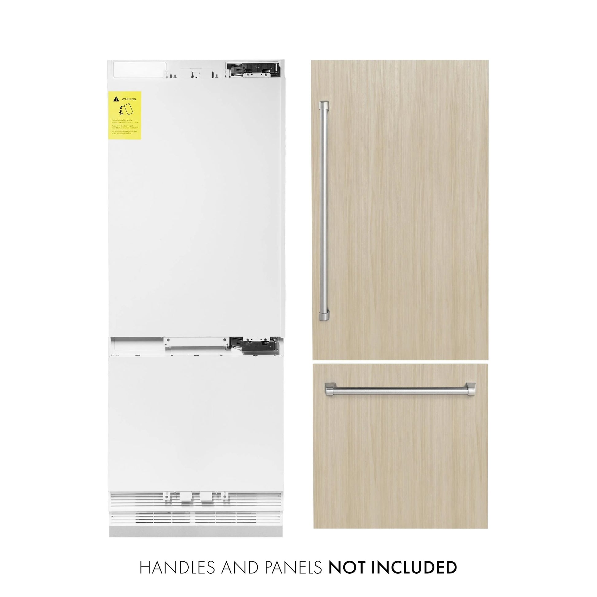 ZLINE KITCHEN AND BATH RBIV30 bottom freezer built in refrigerator
