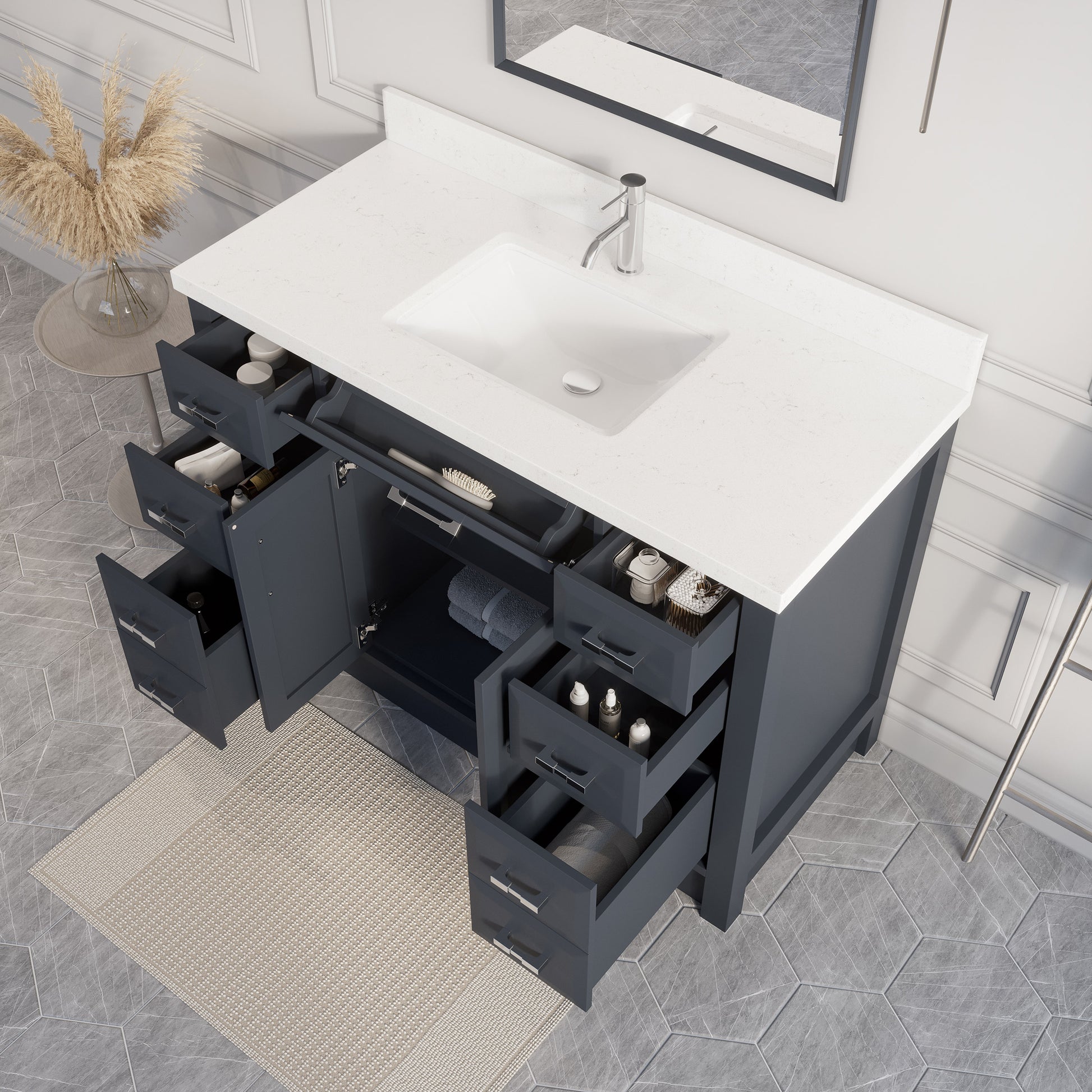 Calais Bath Vanity by Studio Bathe in Gray