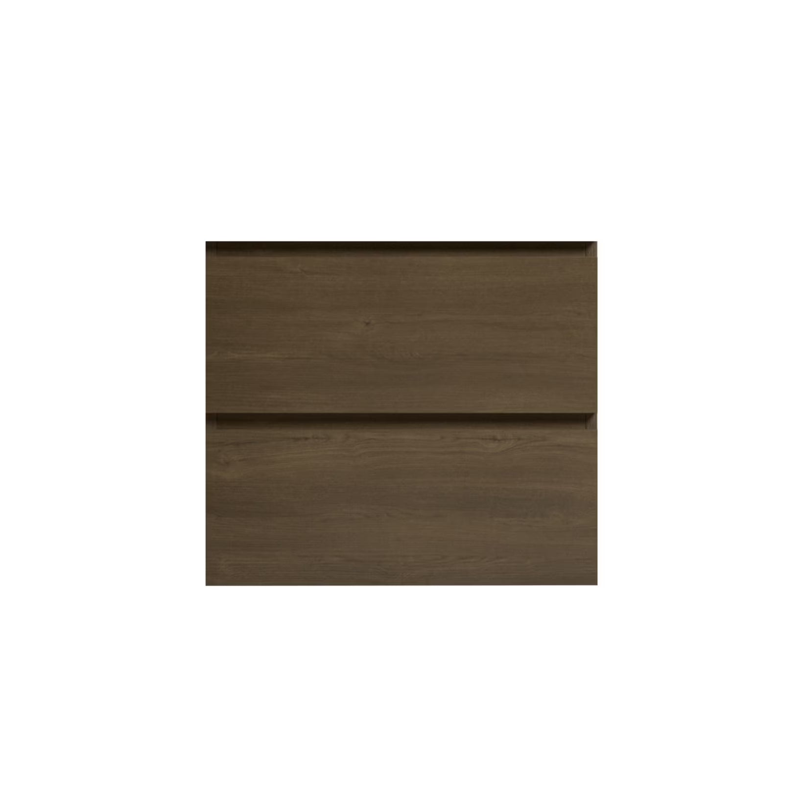 Wall Mount Bathroom Cabinet Without Basin, Gray Two-Drawer Storage Unit with Pre-Assembled Design for Space-Saving Modern Bathrooms