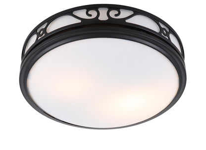 Good Housekeeping Roman Bathroom Ventilation Fan with Light, Brushed Nickel