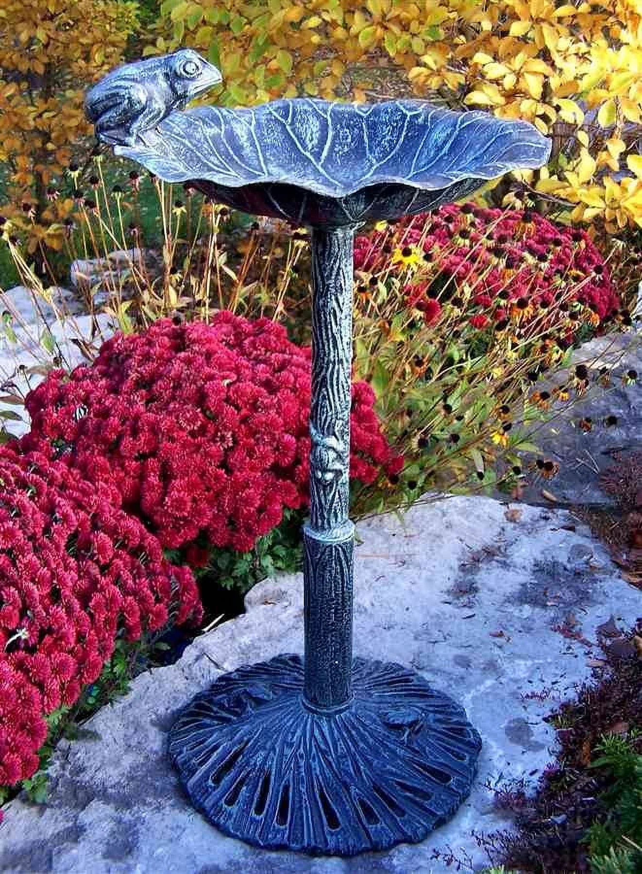 Oakland Living 5012-AB Frog Bird Bath - Antique Bronze