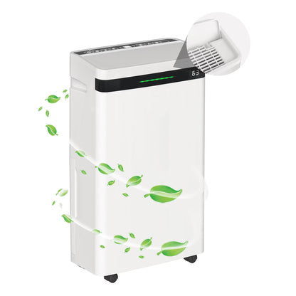 Rocyis 22 Pint/day (DOE) 5500 sq. ft. Dehumidifier for Home, 1.7 Gallon��6.5L�� Water Tanks, Auto Drain or Manual Drainage, for Basements, Bedroom, Bathroom