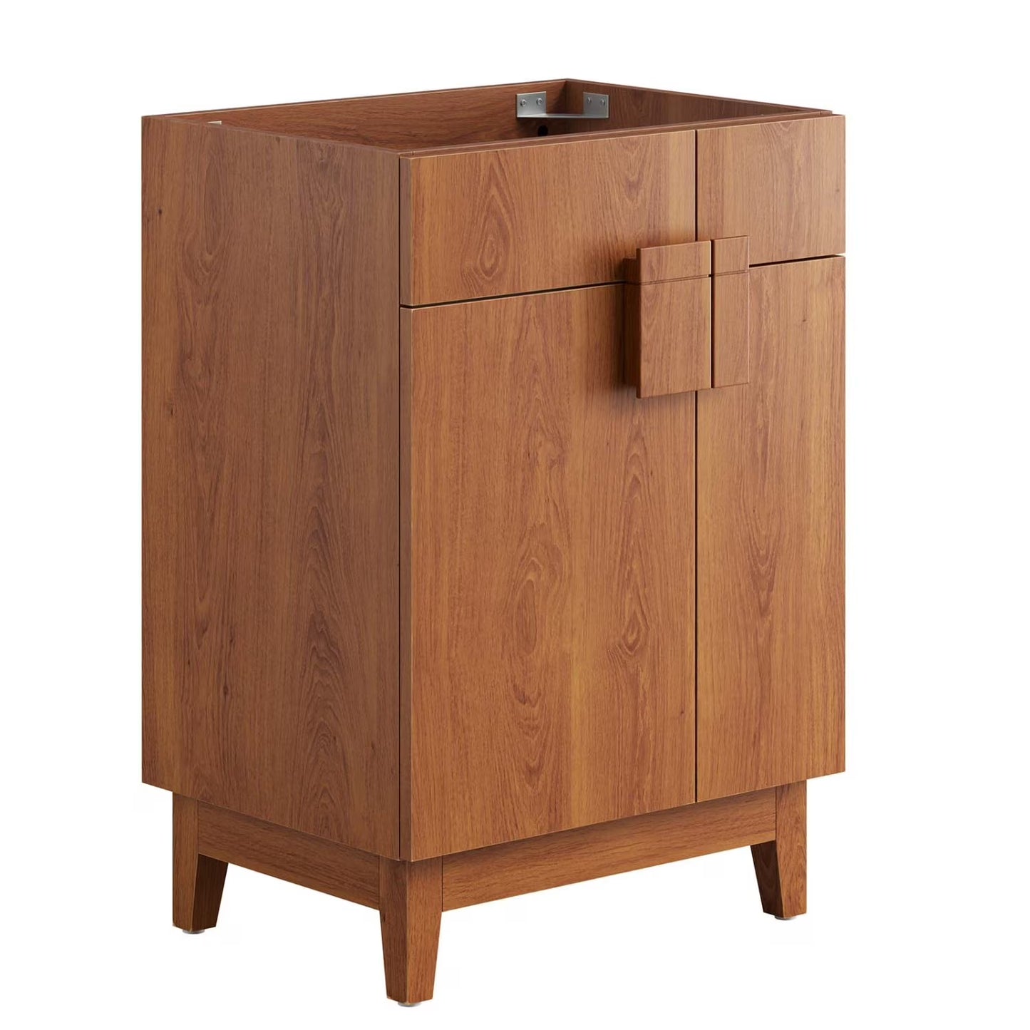 Vanity Cabinet (Sink not included), Walnut, Melamine Wood , Hotel Bedroom Bathroom, Modern Contemporary HB36062