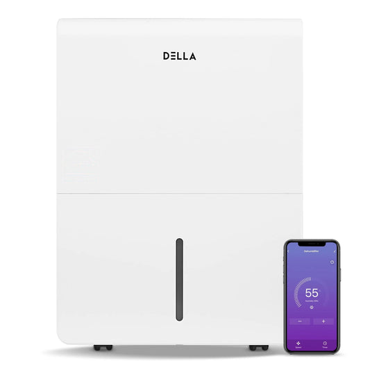 DELLA 3000 Sq. Ft Smart Dehumidifier WIFI, 35 Pint DOE (Previously 50 pint), 115V Energy Star Appliance, Ideal for Basements, Large & Medium Roo\ms, and Bathrooms