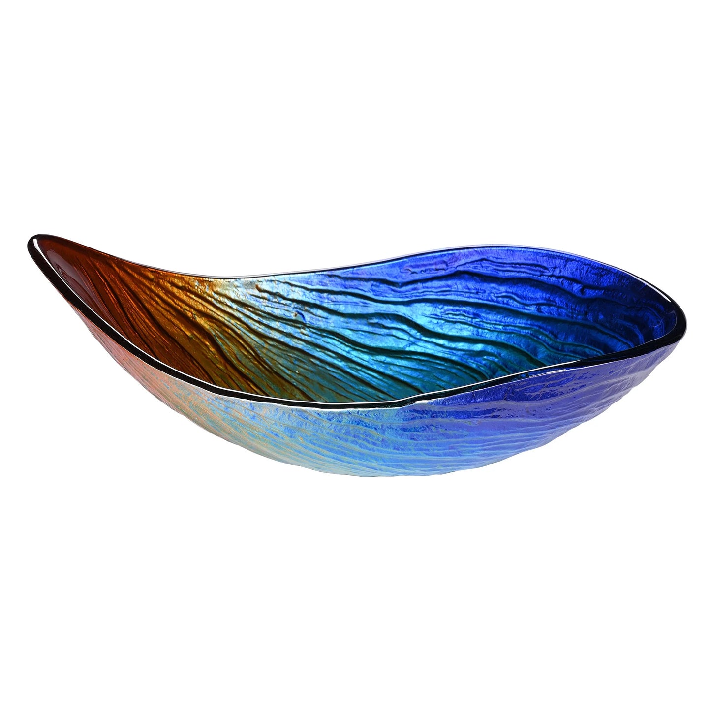 Aquaterior Bathroom Vessel Sink Tempered Glass Vessel Sink WaterDrop Artistic Vanity Above Counter Top Mount Basin