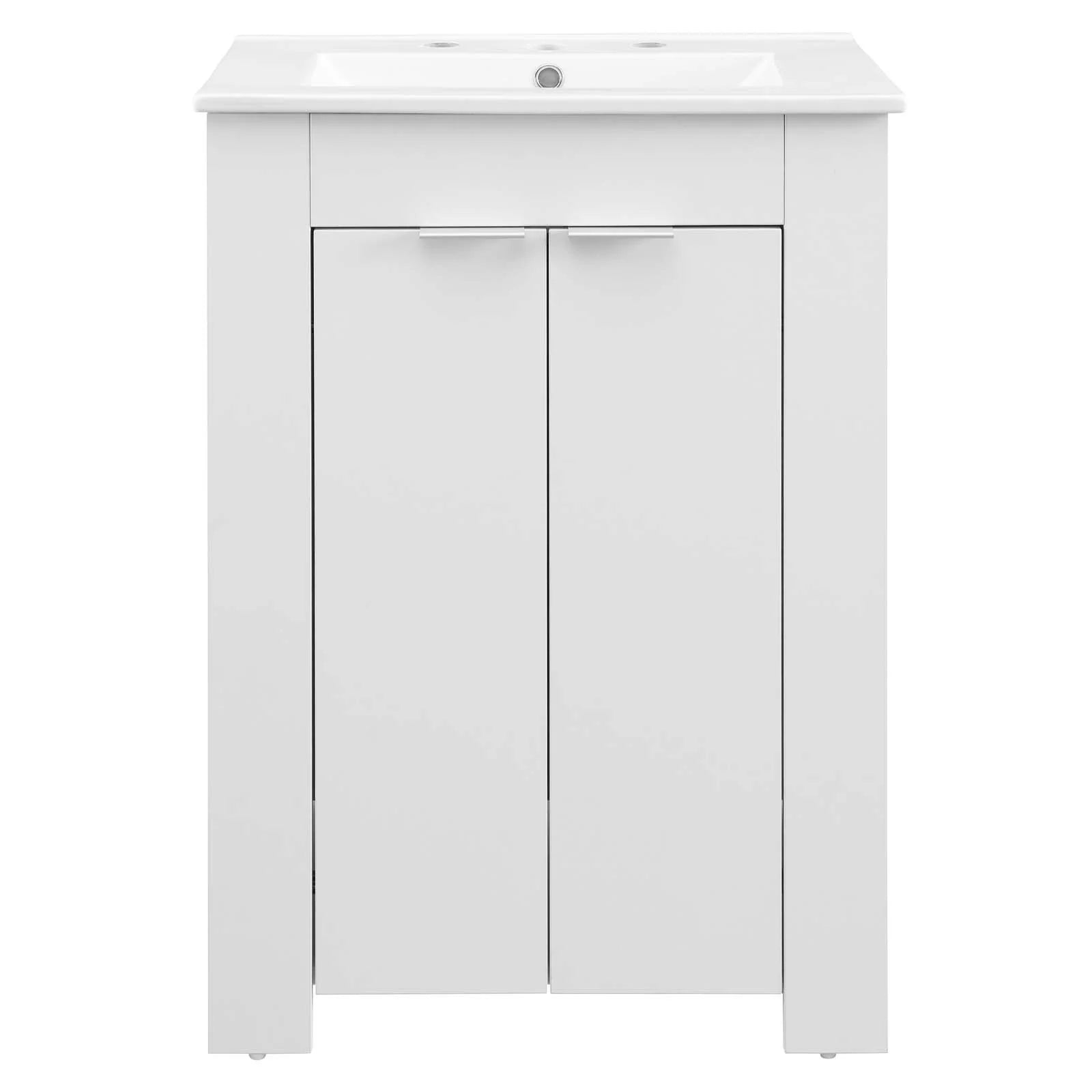 Modway Maybelle 24" Bathroom Vanity in White White