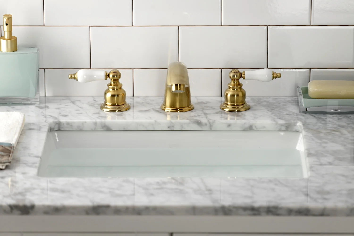 Kingston Brass KB978B Widespread Bathroom Faucet, Brushed Nickel