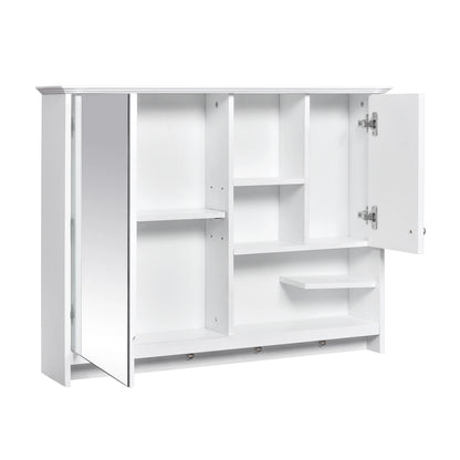 Bathroom Storage Cabinet 36 Inch Wall Mounted Medicine Cabinet, Bathroom Storage Cabinet with Mirror Door and Adjustabl Shelf, Mirror Cabinet for Bathroom,Bathroom Wall Storage