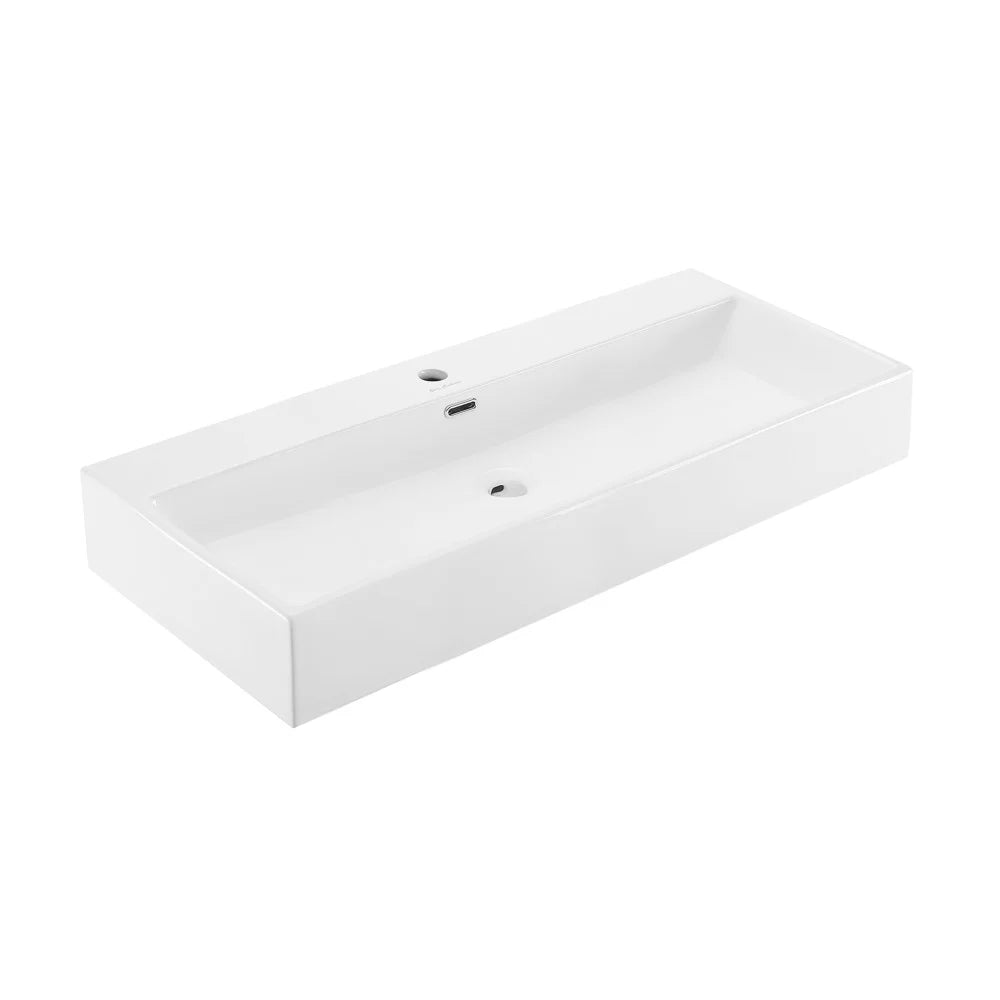 Claire 40" Rectangle Wall-Mount Bathroom Sink