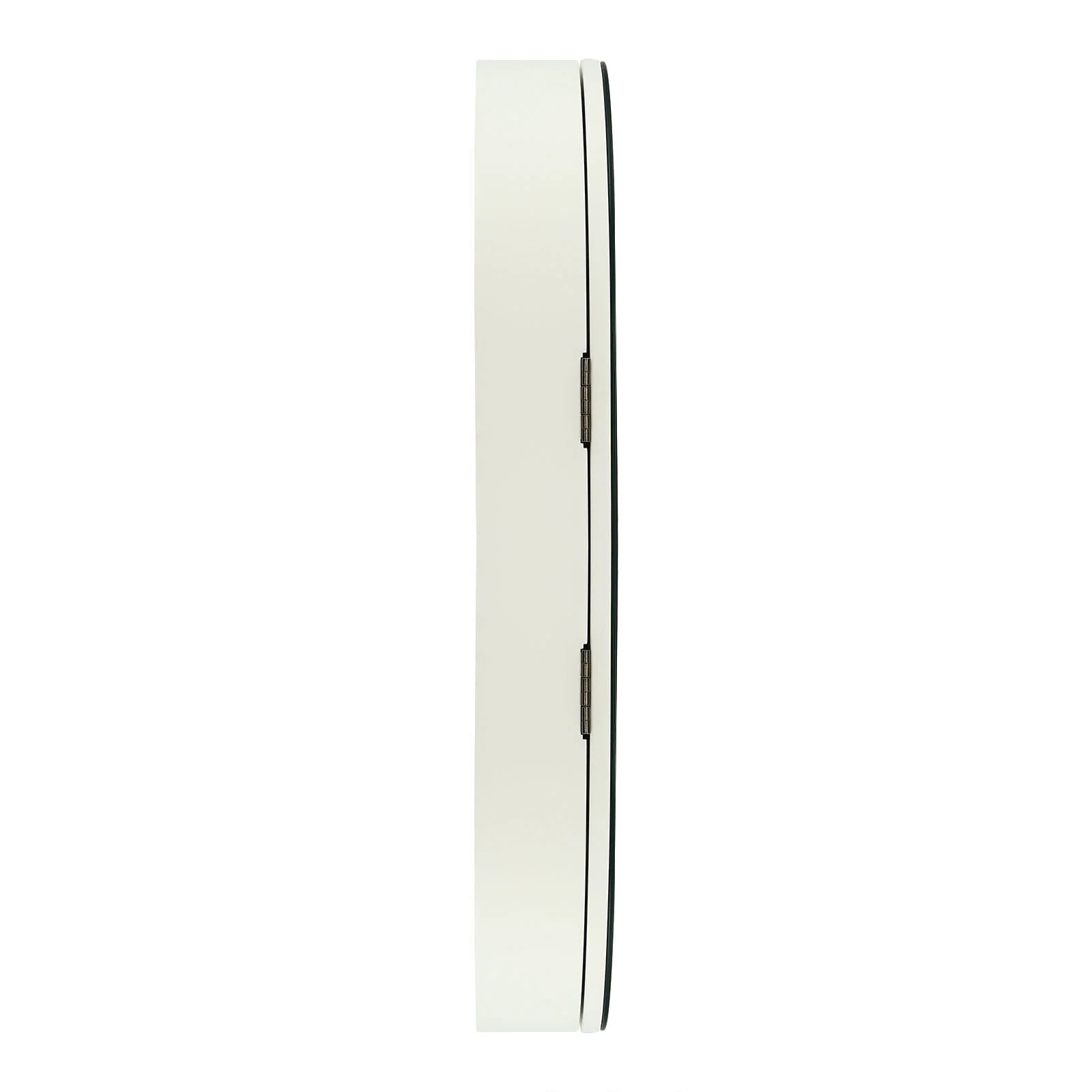 Fichiouy Bathroom Mirror Cabinet Oval Wall Mounted Cabinet Storage Cabinet with Mirror for Bathroom 19.76" x 30.82"