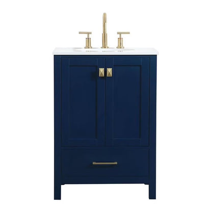 Elegant Kitchen and Bath 24 Inch Single Bathroom Vanity In White