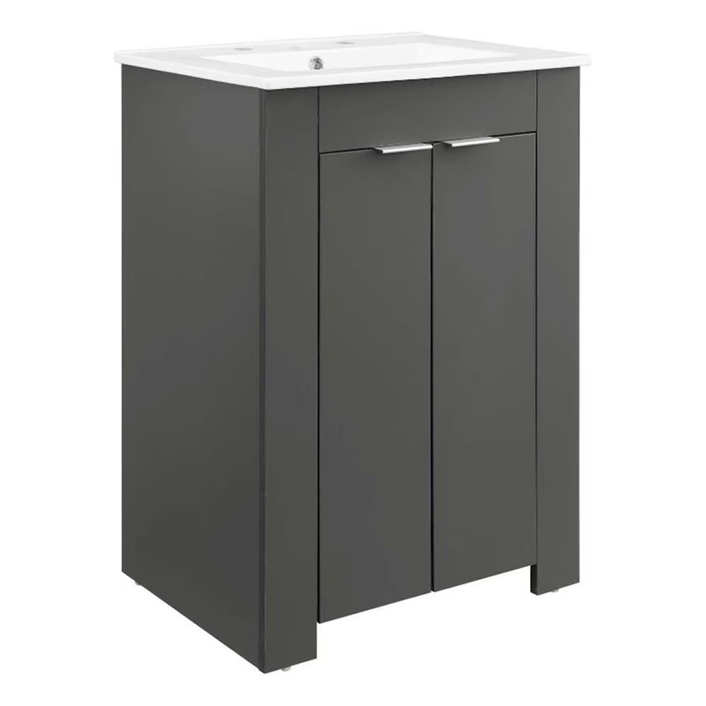 Modway Maybelle 24" Bathroom Vanity in White White