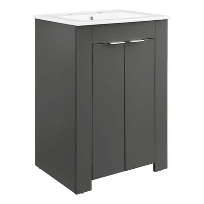 Modway Maybelle 24" Bathroom Vanity in White White