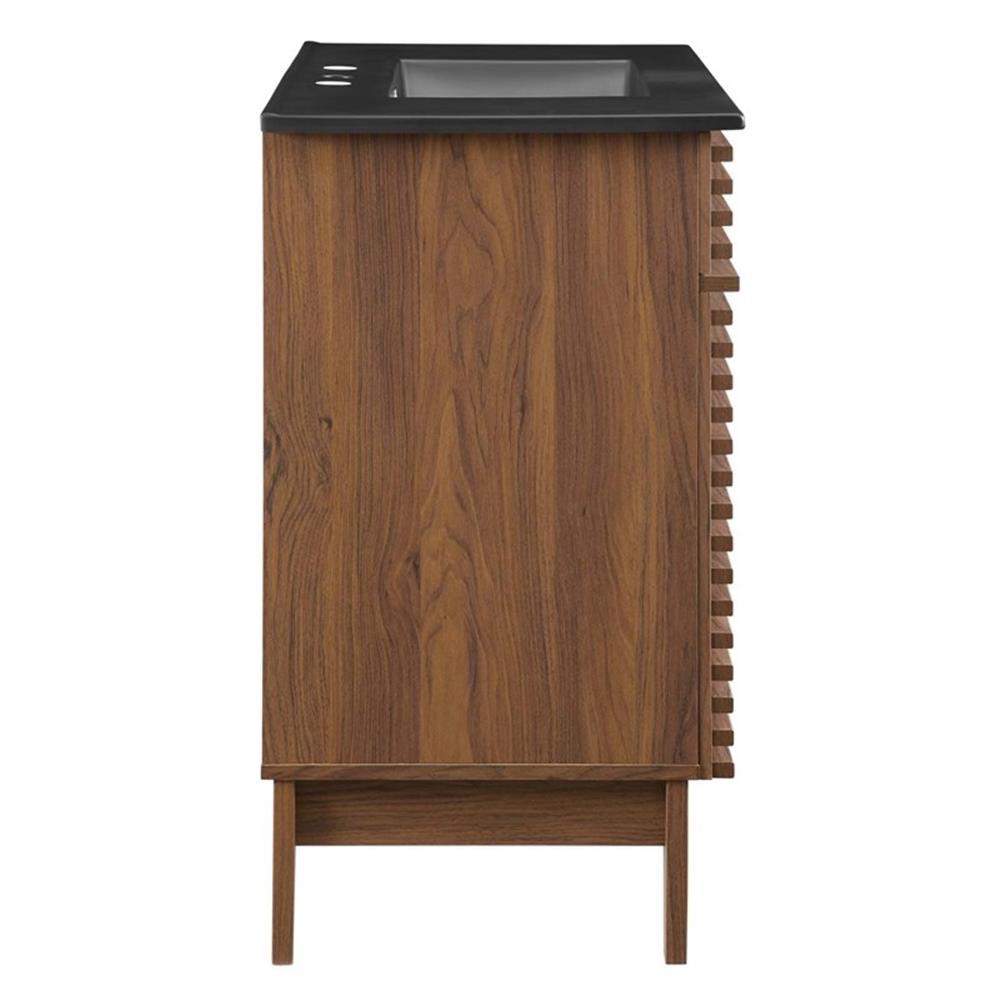 Modway Render 36" Bathroom Vanity in Walnut Black