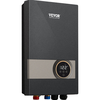 VEVOR Instant Water Heater, 18kw Electric Tankless Water Boiler, Digital Temperature Display & Easy Installation & 24-Hour Water Supply, For Kitchen Bathroom Shower Mall Salon Shampoo ETL Listed