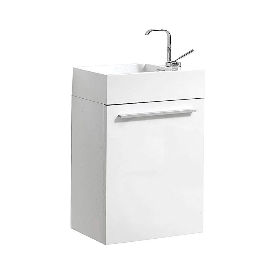 Blossom Colmar 18" Floating Bathroom Vanity w/ Acrylic Sink | Navy Blue Finish | Wall Mount | Soft-Close