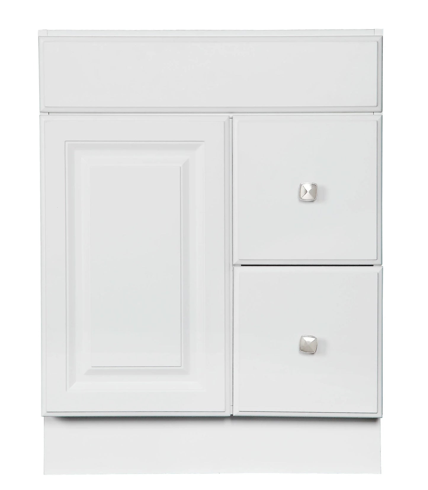 Design House Solid Wood 24" Wyndham 1-Door Ready to Assemble Bath Vanity Cabinet, White