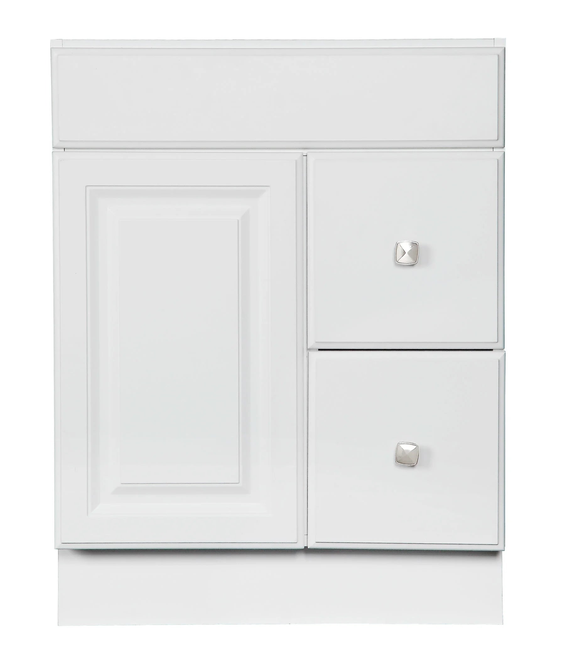 Design House Solid Wood 24" Wyndham 1-Door Ready to Assemble Bath Vanity Cabinet, White