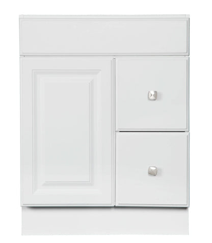 Design House Solid Wood 24" Wyndham 1-Door Ready to Assemble Bath Vanity Cabinet, White
