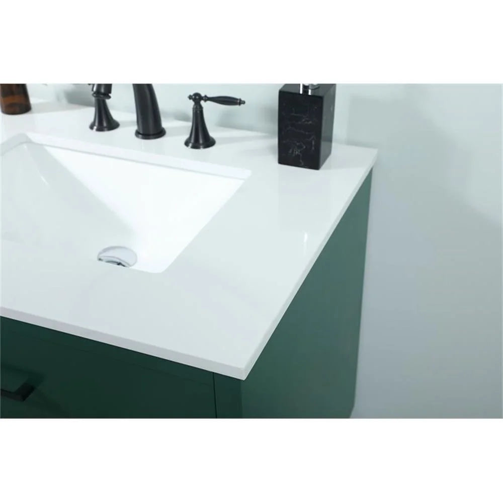 30 inch bathroom vanity in Green