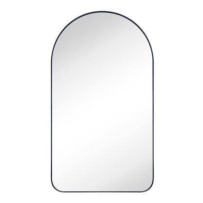 TEHOME Black Arched Recessed Bathroom Medicine Cabinet with Mirror Arch Vanity Mirros 16x28.3"