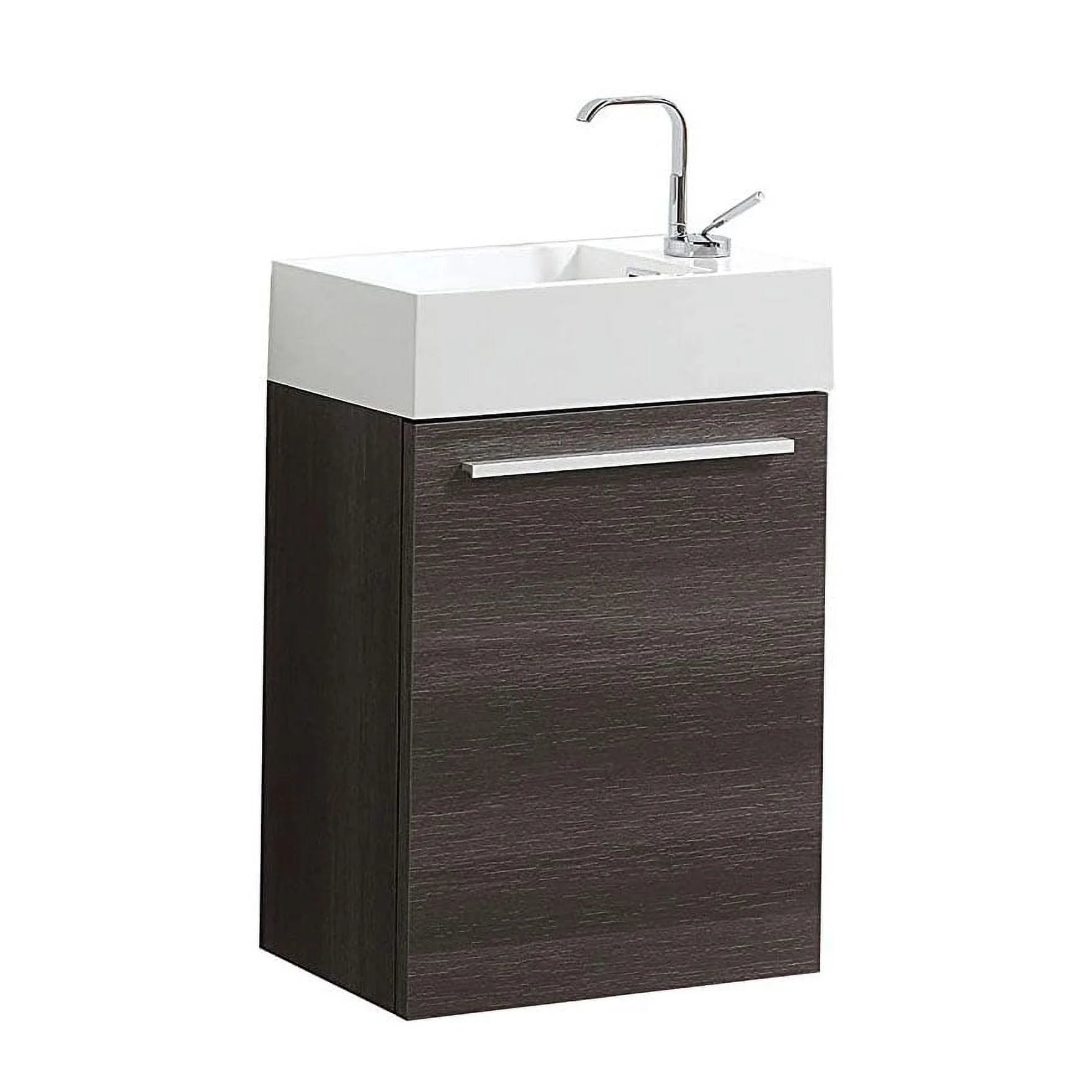 Blossom Colmar 18" Floating Bathroom Vanity w/ Acrylic Sink | Navy Blue Finish | Wall Mount | Soft-Close