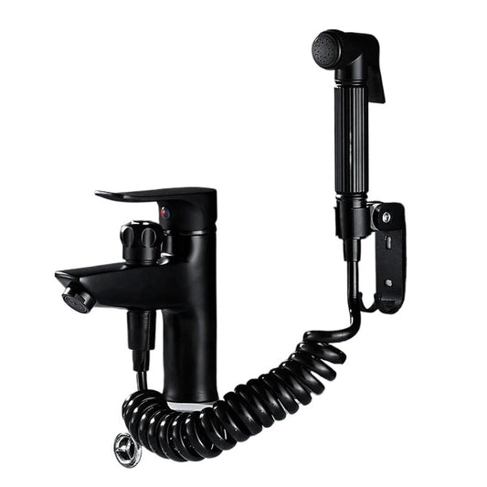 Bathroom Basin 2 In 1 Faucet, Brass Handheld Toilet Bidet Faucets, Sprayer Cold And Hot Water Mixer Bathtub Tap With Shower Set ,Versatile Features