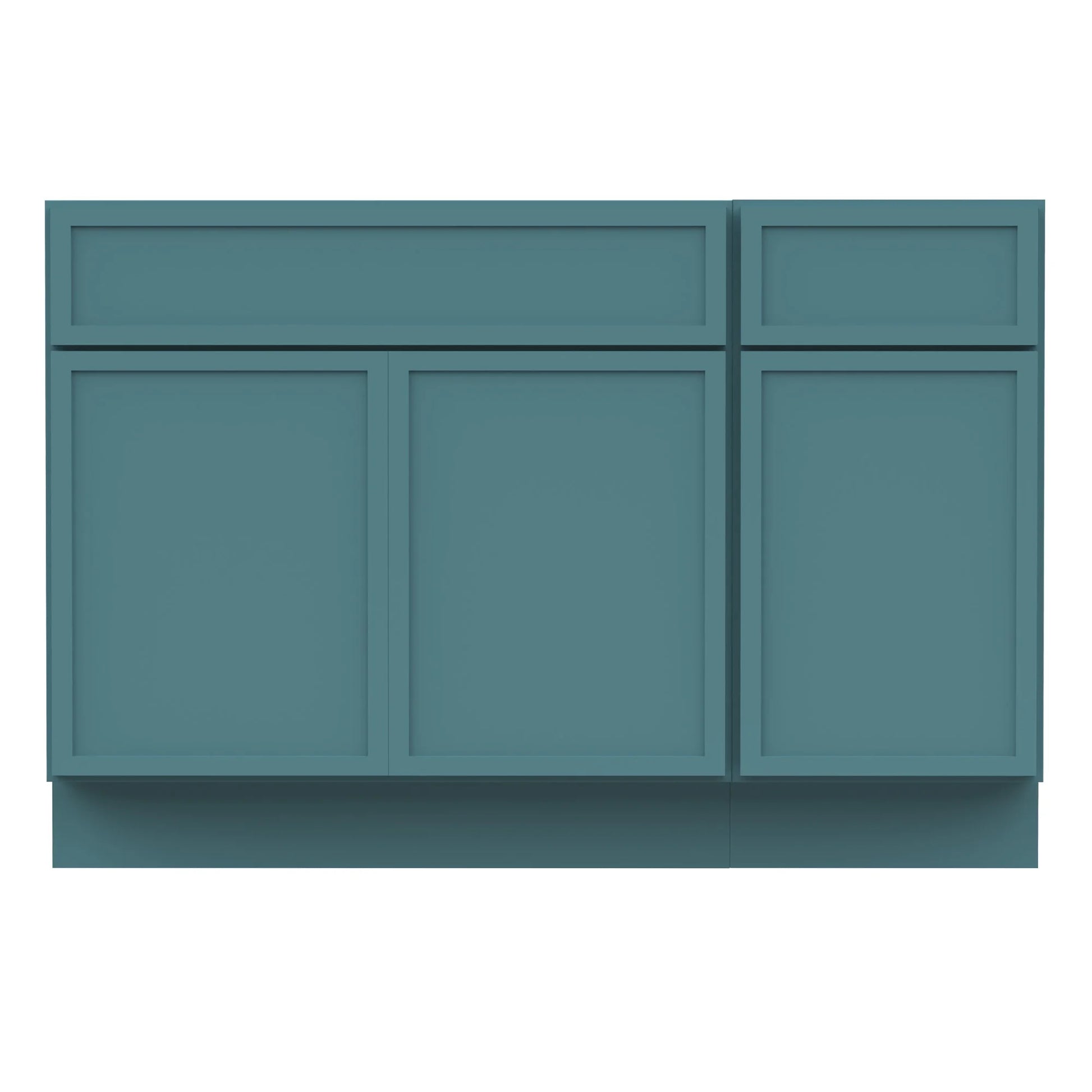 51" Freestanding Bathroom Vanity Cabinet without Top in Sea Green