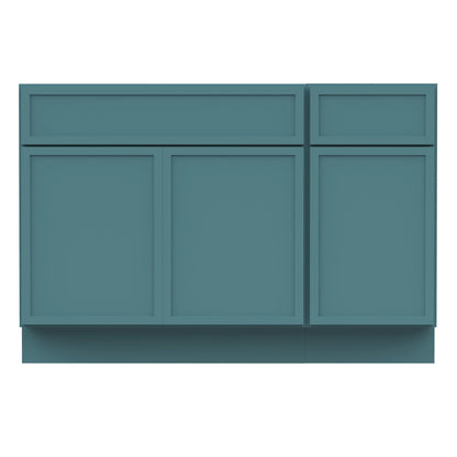 51" Freestanding Bathroom Vanity Cabinet without Top in Sea Green