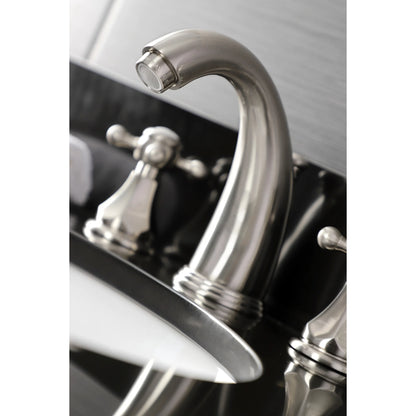 Kingston Brass KB4988BX Metropolitan Widespread Bathroom Faucet with Pop-Up Drain, Brushed Nickel