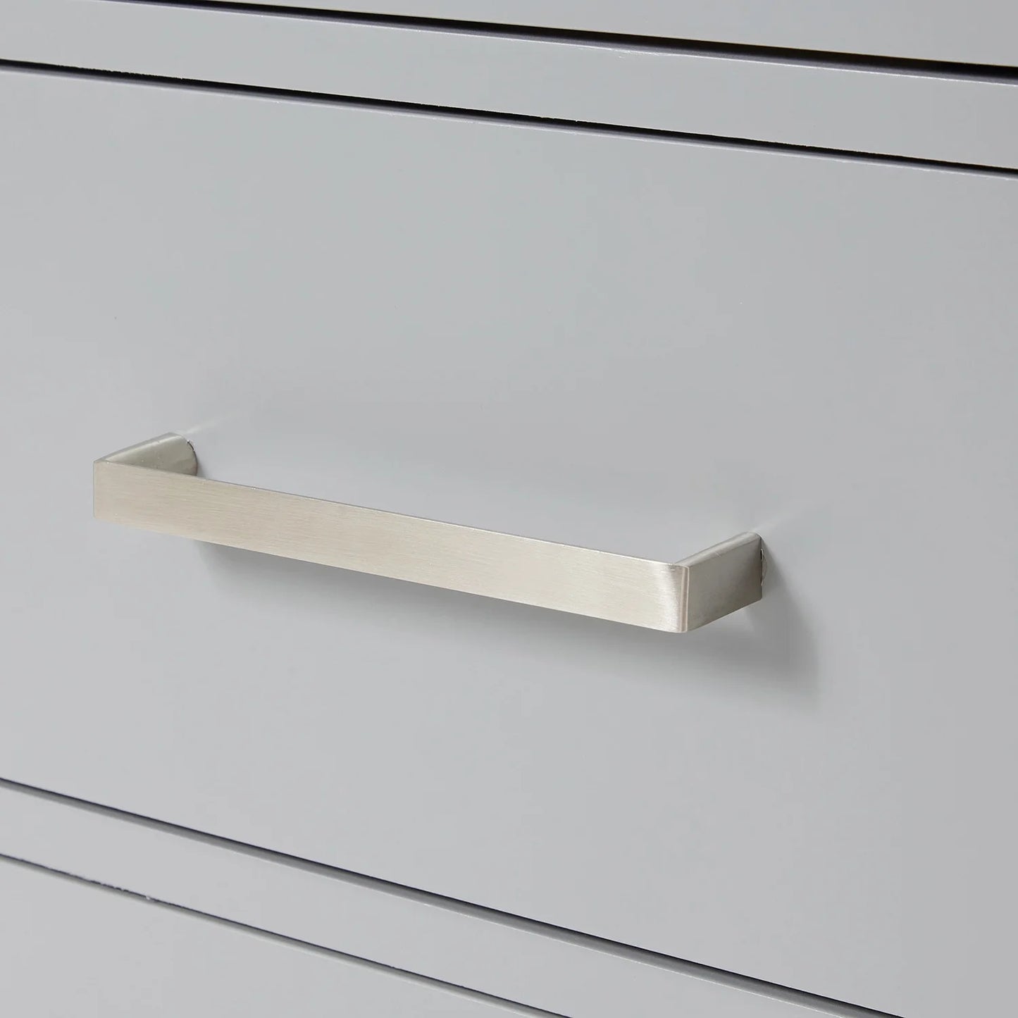 ARIEL Bristol 54 Inch Single Rectangle Sink Bathroom Vanity With Carrara White Quartz Countertop 1.5 Edge In Grey