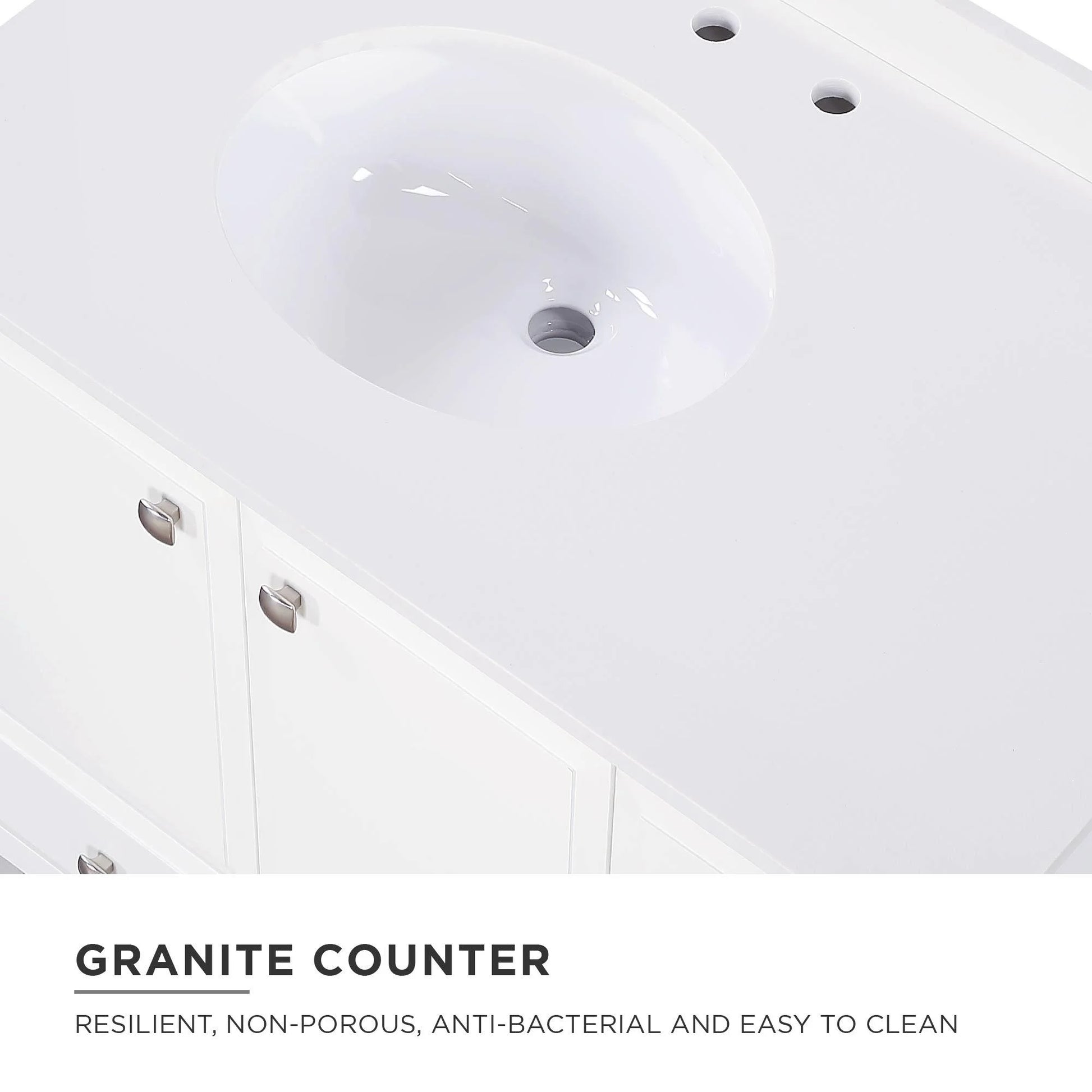 DHP Metcalfe 36 Inch Bathroom Vanity, White