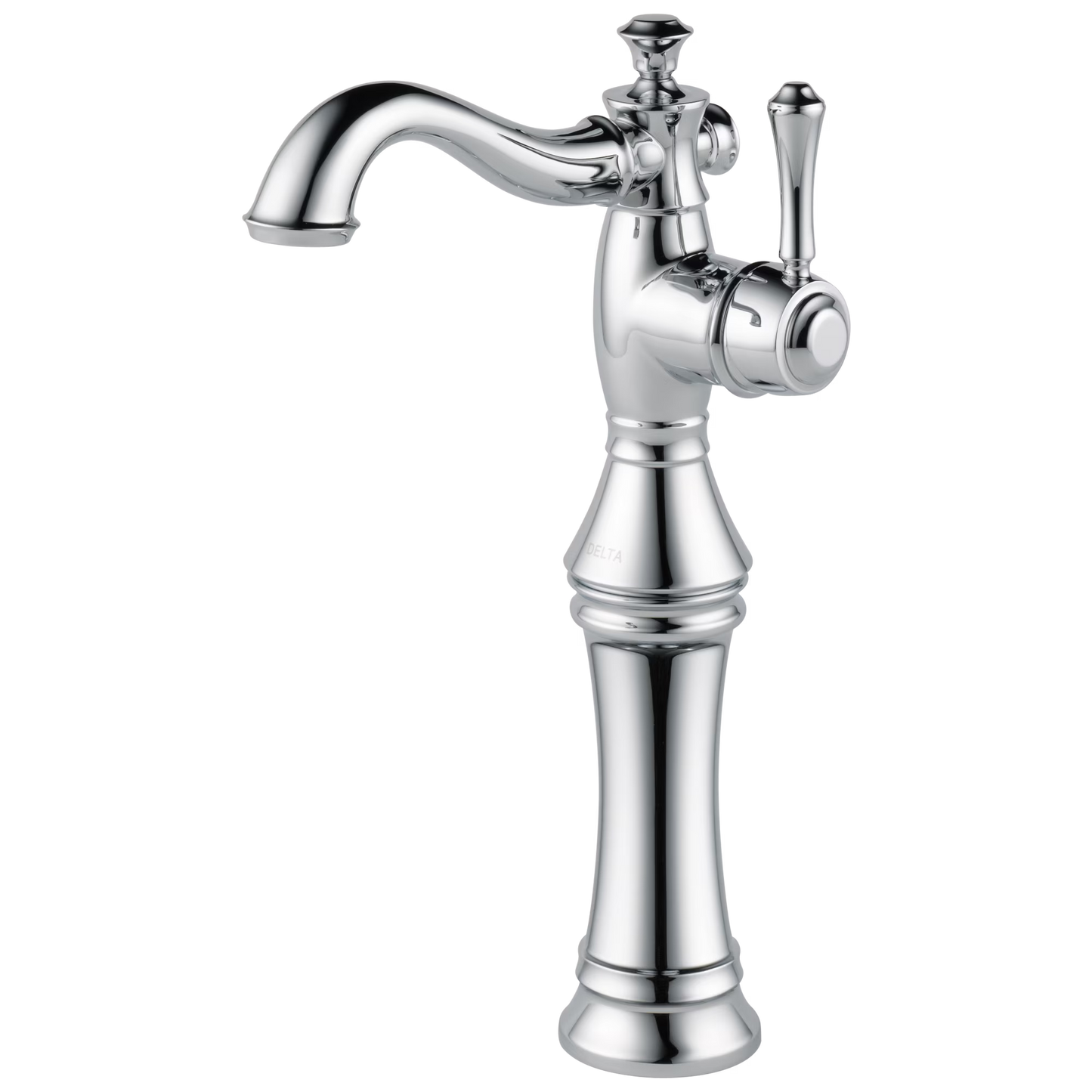 Delta Cassidy Single Handle Vessel Bathroom Faucet, Polished Nickel