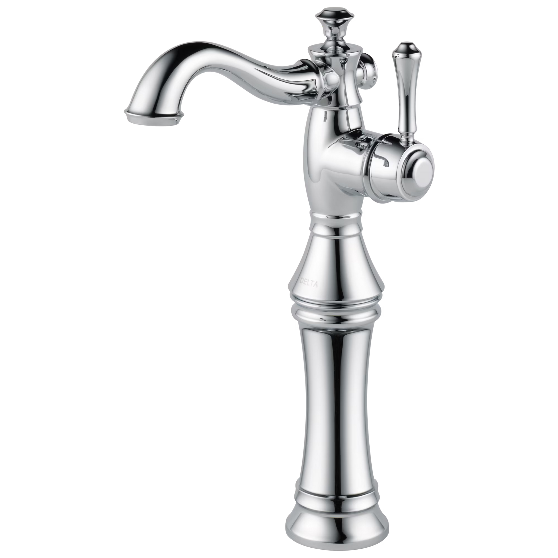 Delta Cassidy Single Handle Vessel Bathroom Faucet, Polished Nickel