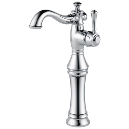 Delta Cassidy Single Handle Vessel Bathroom Faucet, Polished Nickel