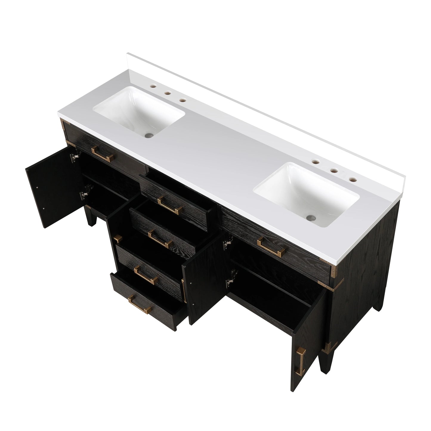Laurel 20 in W x 18 in D Grey Oak Single Bath Vanity and Acrylic Top