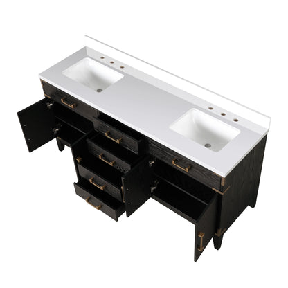 Laurel 20 in W x 18 in D Grey Oak Single Bath Vanity and Acrylic Top