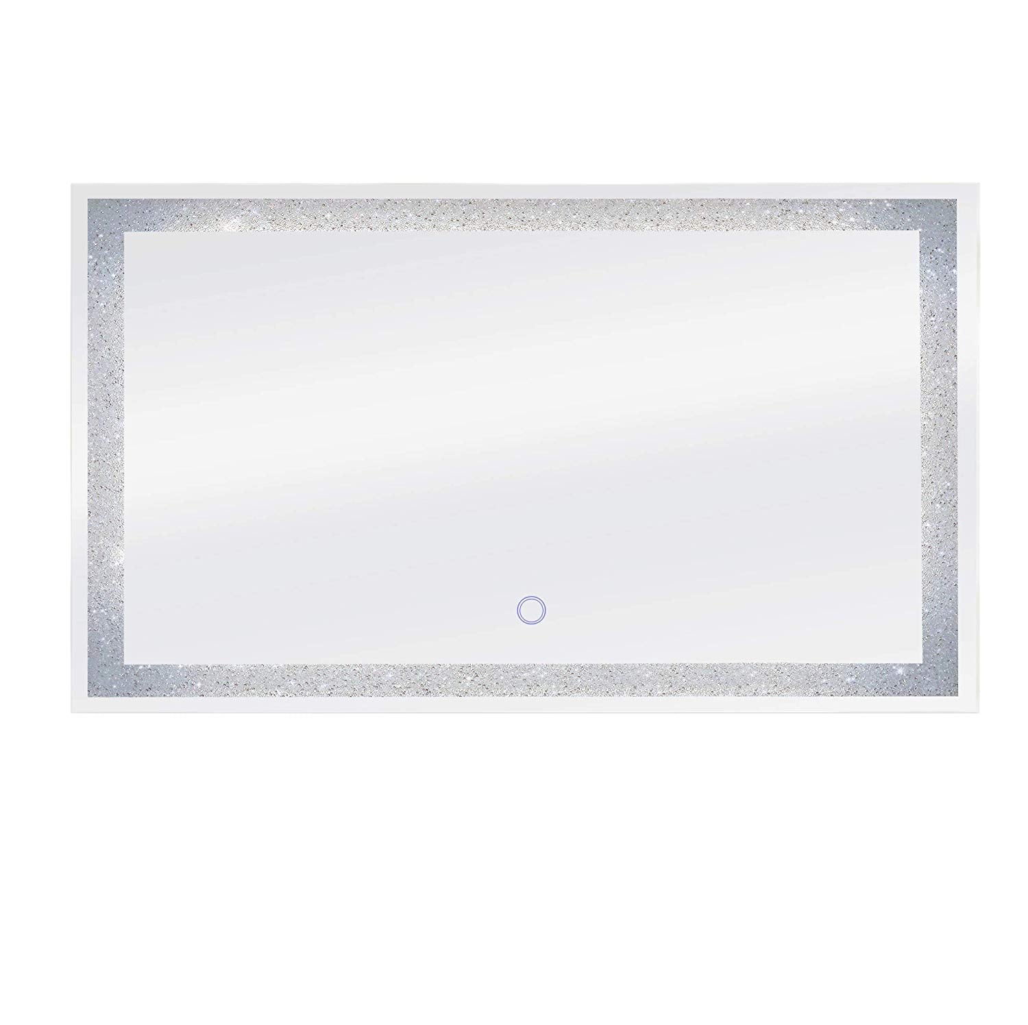 Dyconn Faucet Edison Crystal Horizontal/Vertical Wall Mounted Backlit LED Bathroom Vanity Mirror with Touch ON/OFF/Dimmer & Anti-Fog Function (30"W X 36"H)