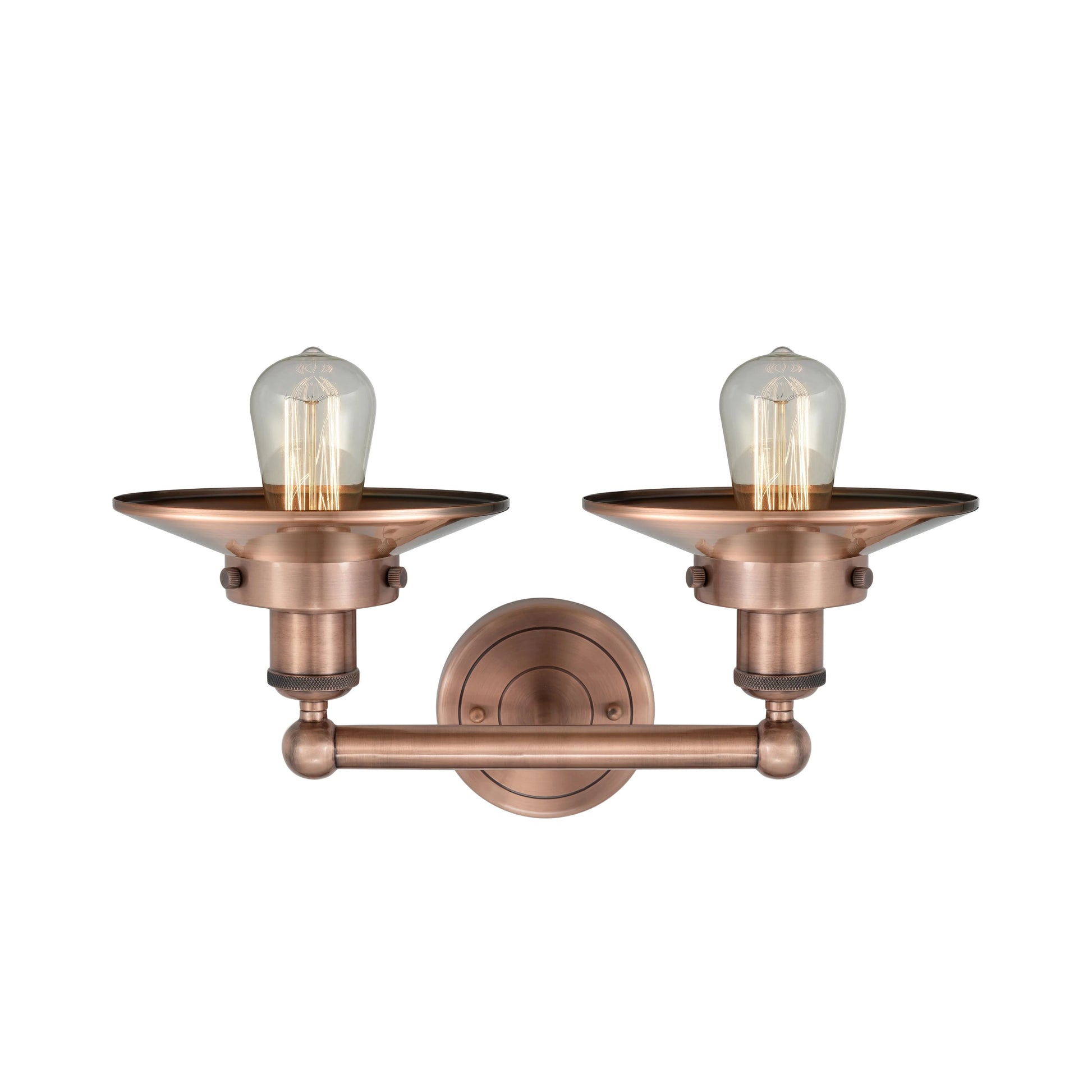 Innovations Lighting Railroad - 2 Light 17" Bath Vanity Light Antique Brass