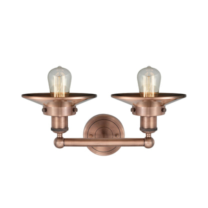 Innovations Lighting Railroad - 2 Light 17" Bath Vanity Light Antique Brass