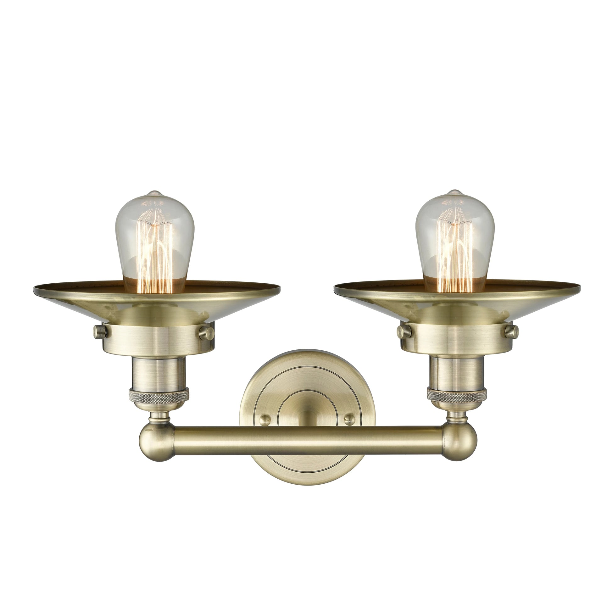 Innovations Lighting Railroad - 2 Light 17" Bath Vanity Light Antique Brass