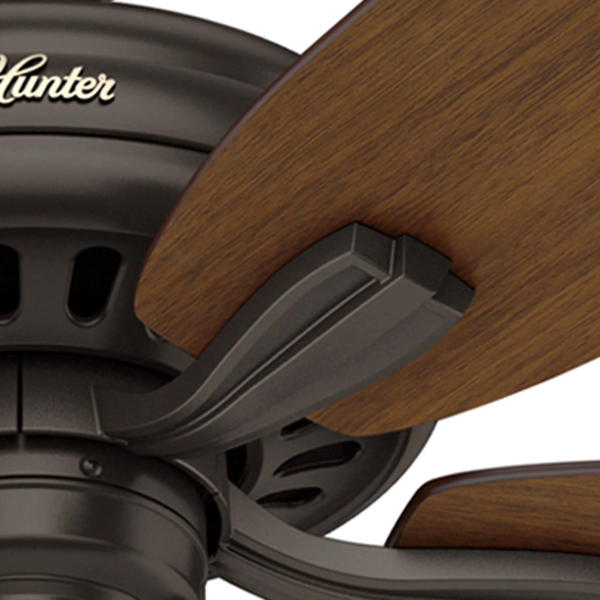 Hunter - Newsome Indoor/Outdoor Ceiling Fan, 52-inch, Premier Bronze, Traditional-style, 3-speed WhisperWind Motor, 53323, for porches, patios, sunrooms, bathrooms